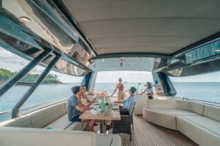 MYC36-dining-upper-deck-Horizon-Yacht-Charters-phuket