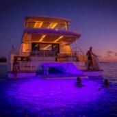 leopard-53-dive-deck-night-Horizon-Yacht-Charters-phuket