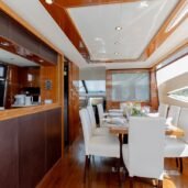 princess-78-A-galley-seating-Horizon-Yacht-Charters-phuket