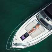 princess-v39-aerial-sunbathing-bow-Horizon-Yacht-Charters-phuket