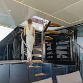 sunreef60-eco-cat-flybridge-stairs-Horizon-Yacht-Charters-phuket
